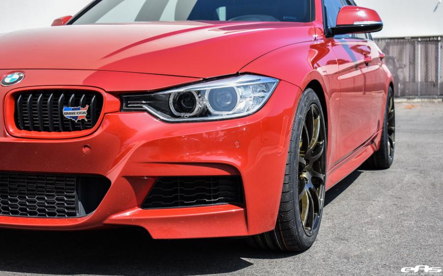 Детали экстерьера BMW 335i Sedan Melbourne Red by EAS (F30) 2017 года  (фото 2 из 18)